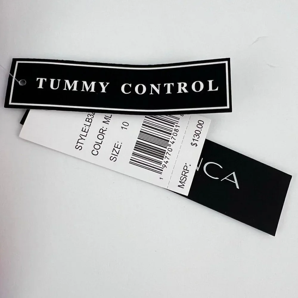 LA Blanca Sunset Shores One-Shoulder Strappy One-Piece Swimsuit Tummy Control Si - Picture 7 of 10